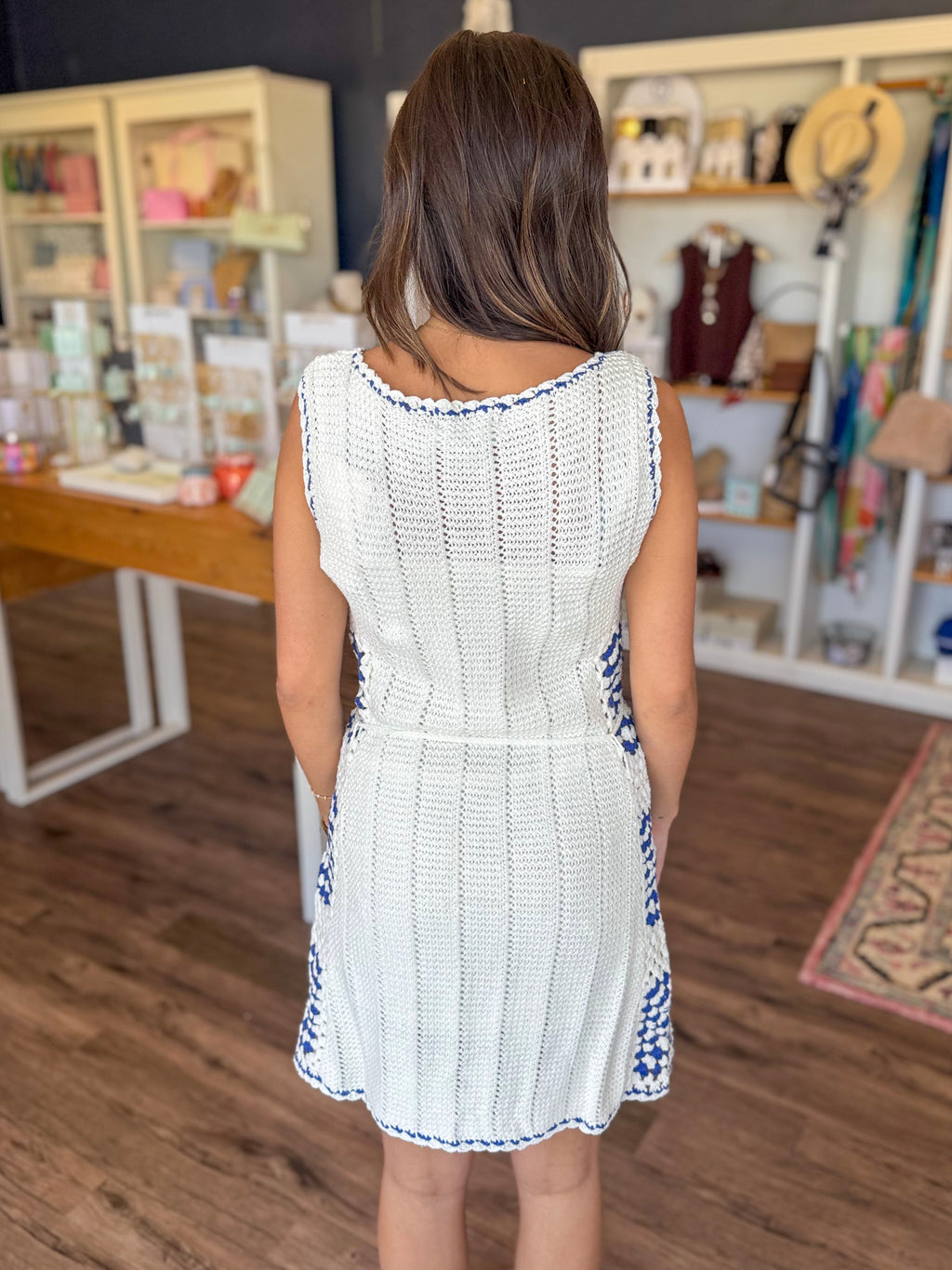 Avalon Crochet Mini Dress