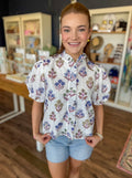 Floral Frenzy Top