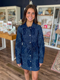 Delphi Jacquard Denim Dress