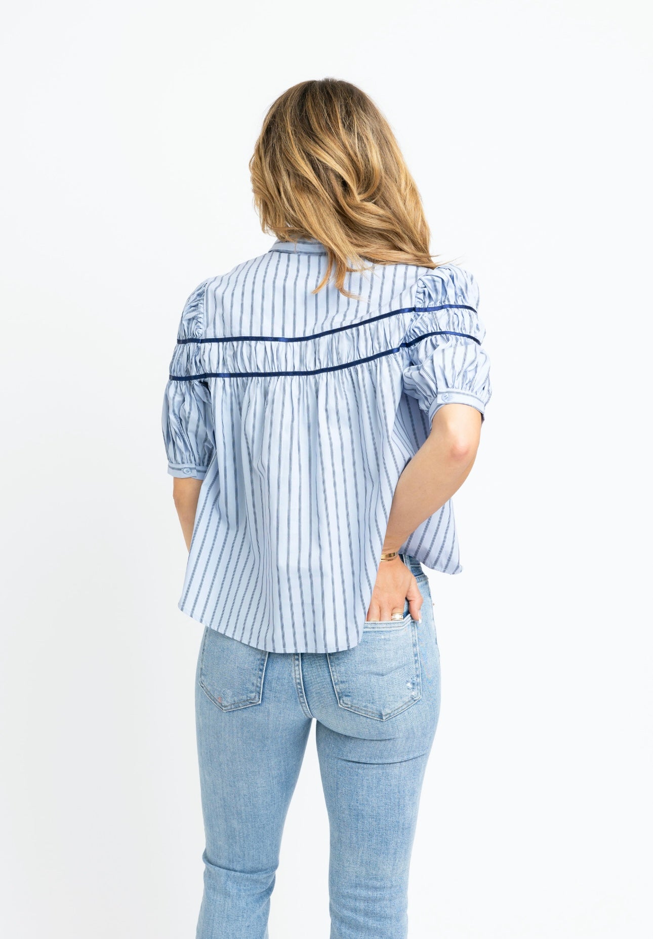 Blue Stripe Button Down