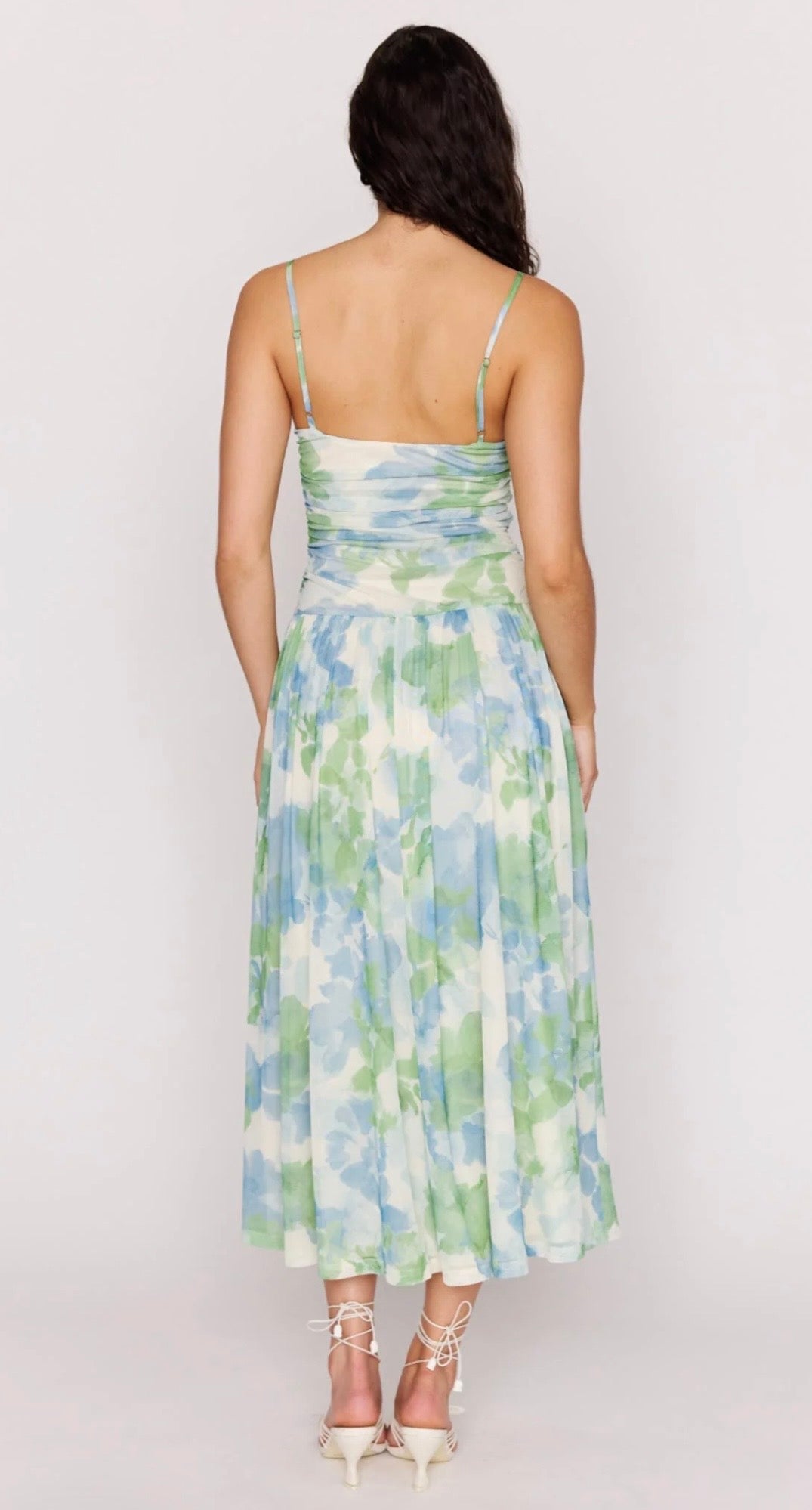 Carrie Mesh Floral Maxi Dress