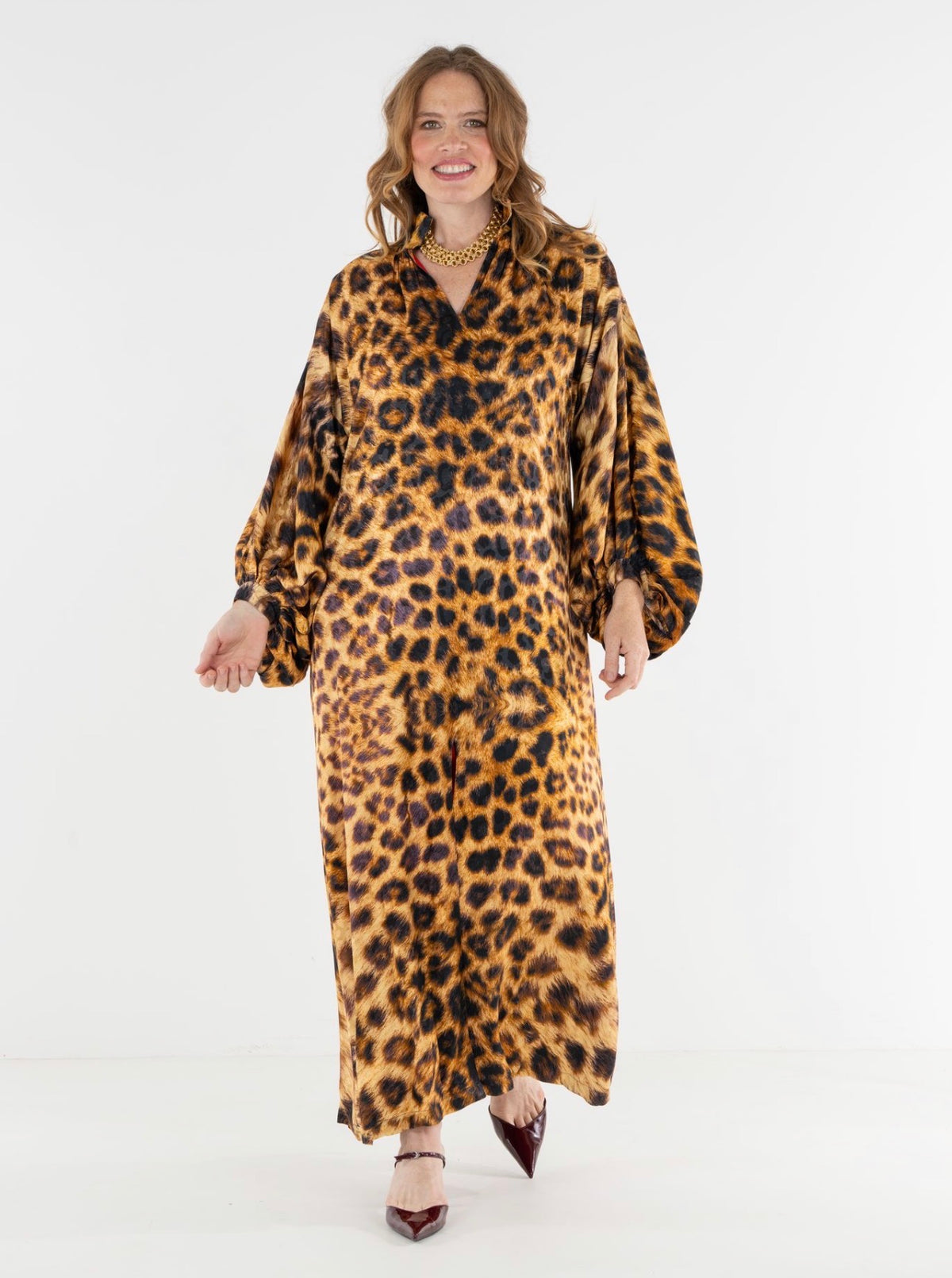 Fiona Dress in Leopard