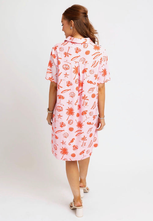 Beach Linen Shirt Dress