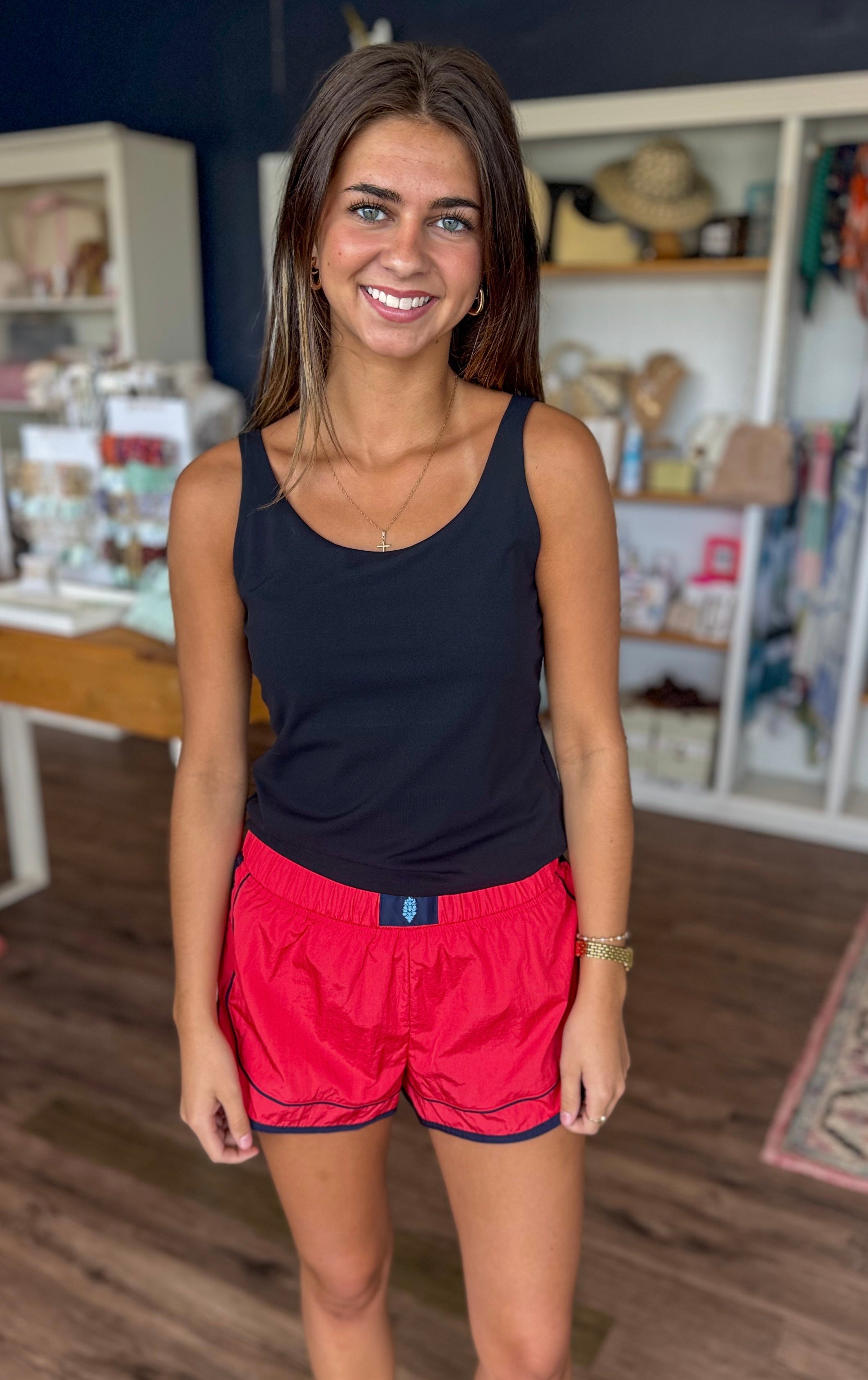 Varsity Blues Shorts in Grapefruit