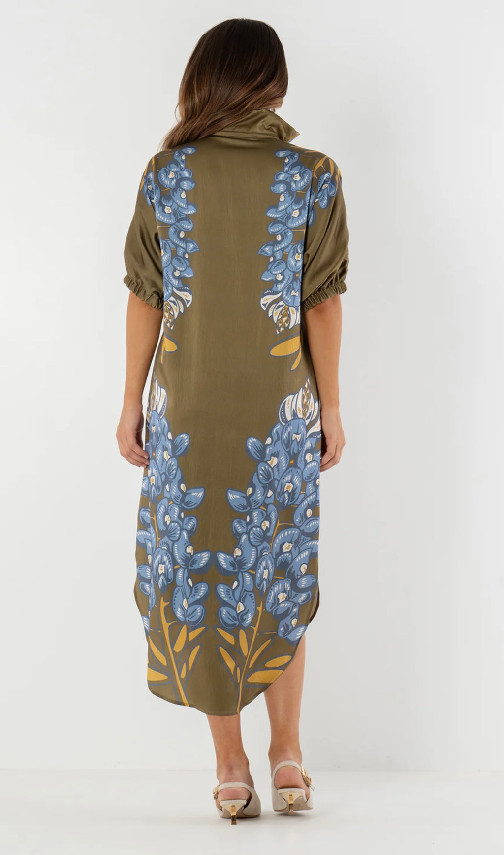 Poppy Caftan In Bluebonnet