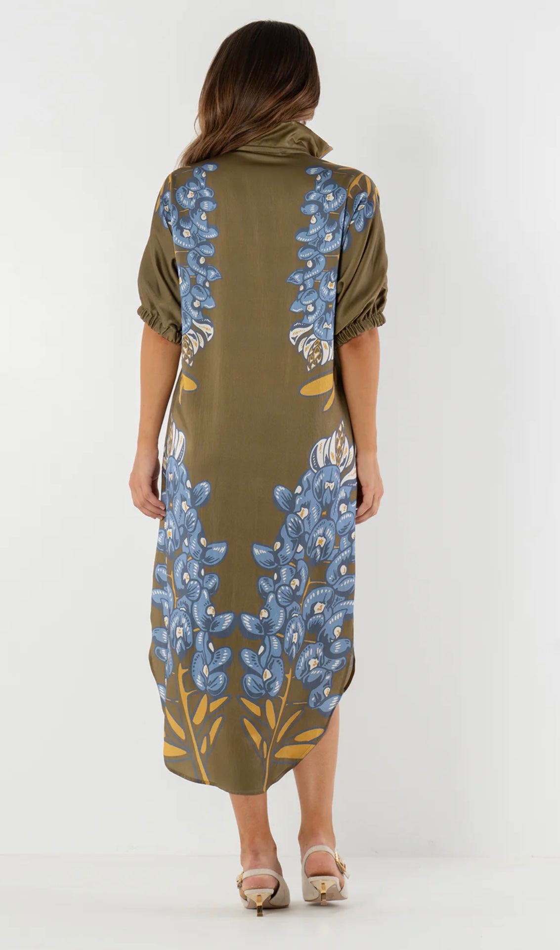 Poppy Caftan In Bluebonnet