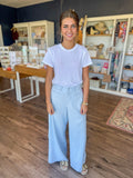 Light Blue Super Wide Let Pant