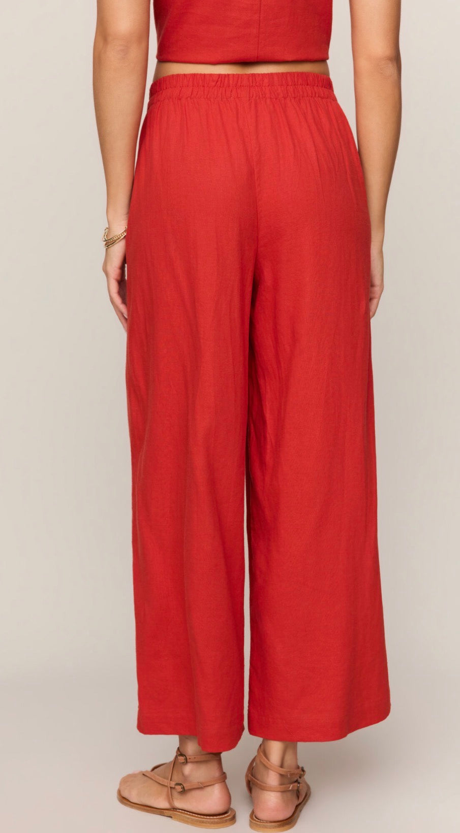 Scout Linen Pant in Chili Pant