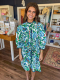 Floral Scallop Dress