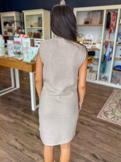 Ace Sleeveless Dress in Warm Wheat