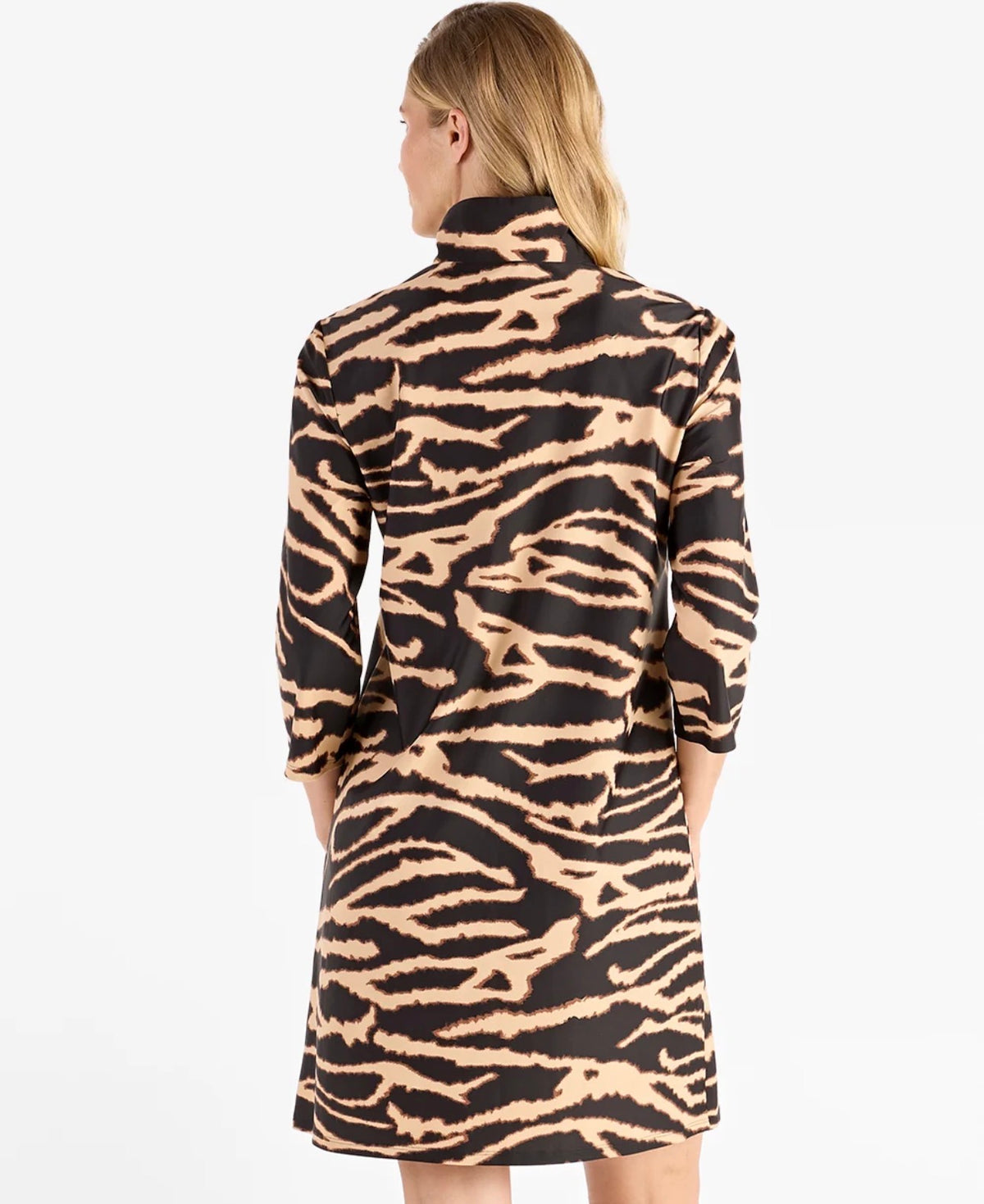 Britt Dress in Modern Zebra Black