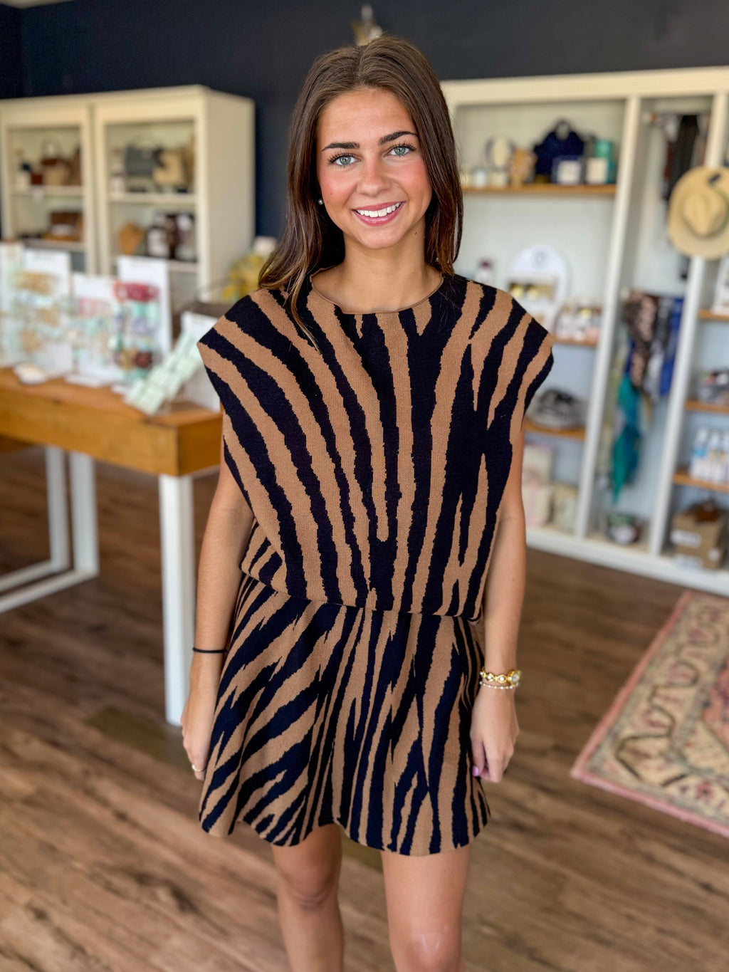 Tiger Stripe Swing Skirt