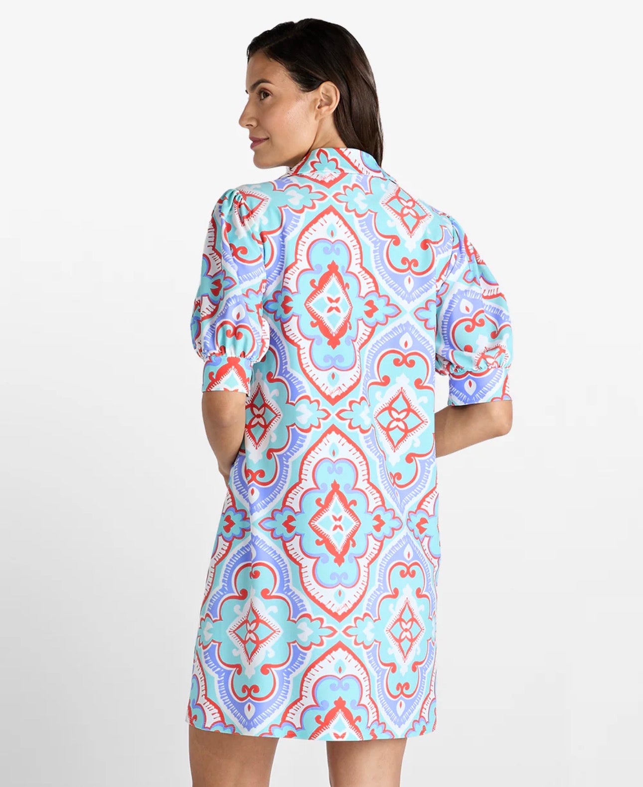 Tierney Dress in Butterfly Mosaic Gold