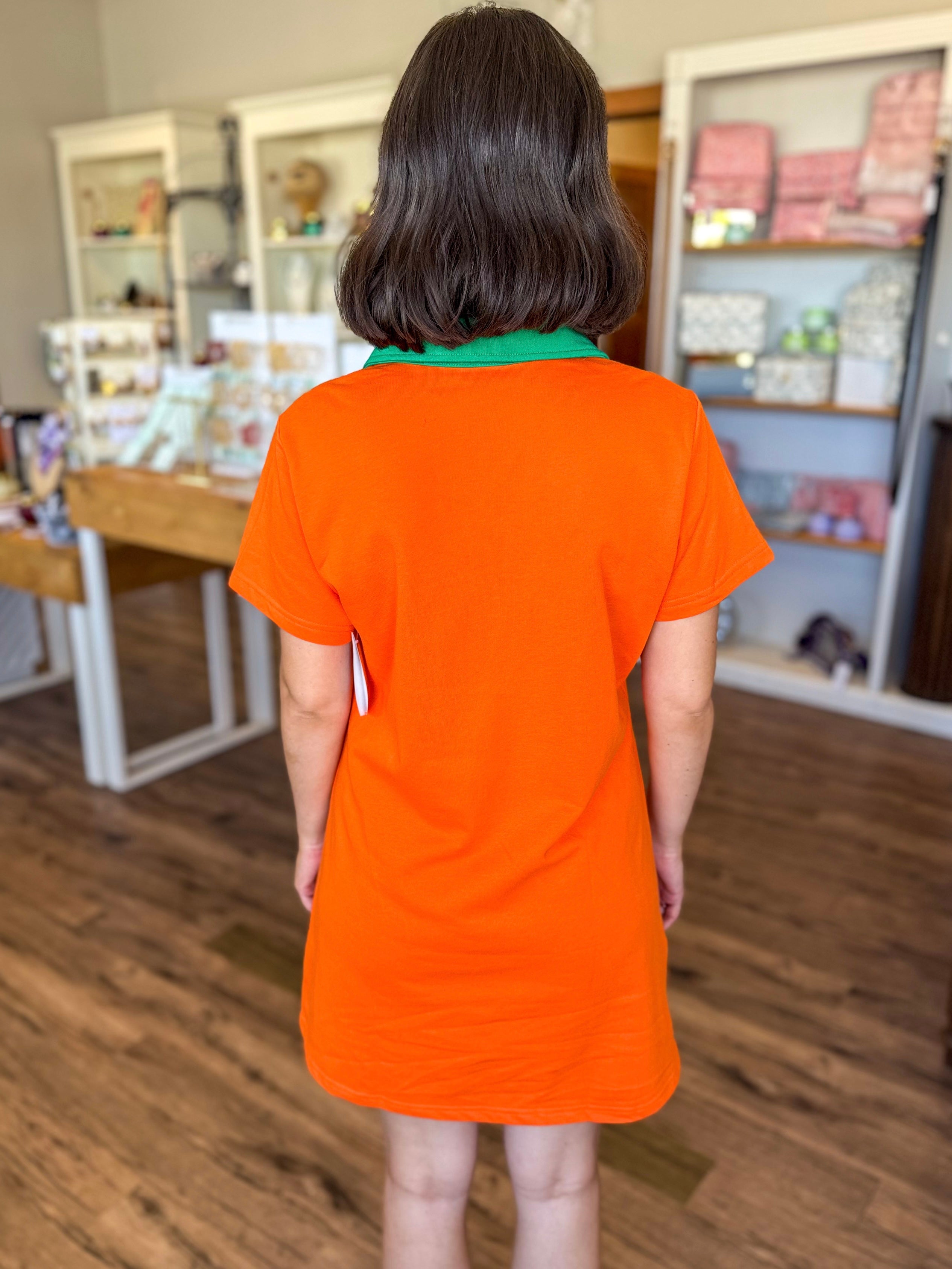 Orange Pumpkin Dress