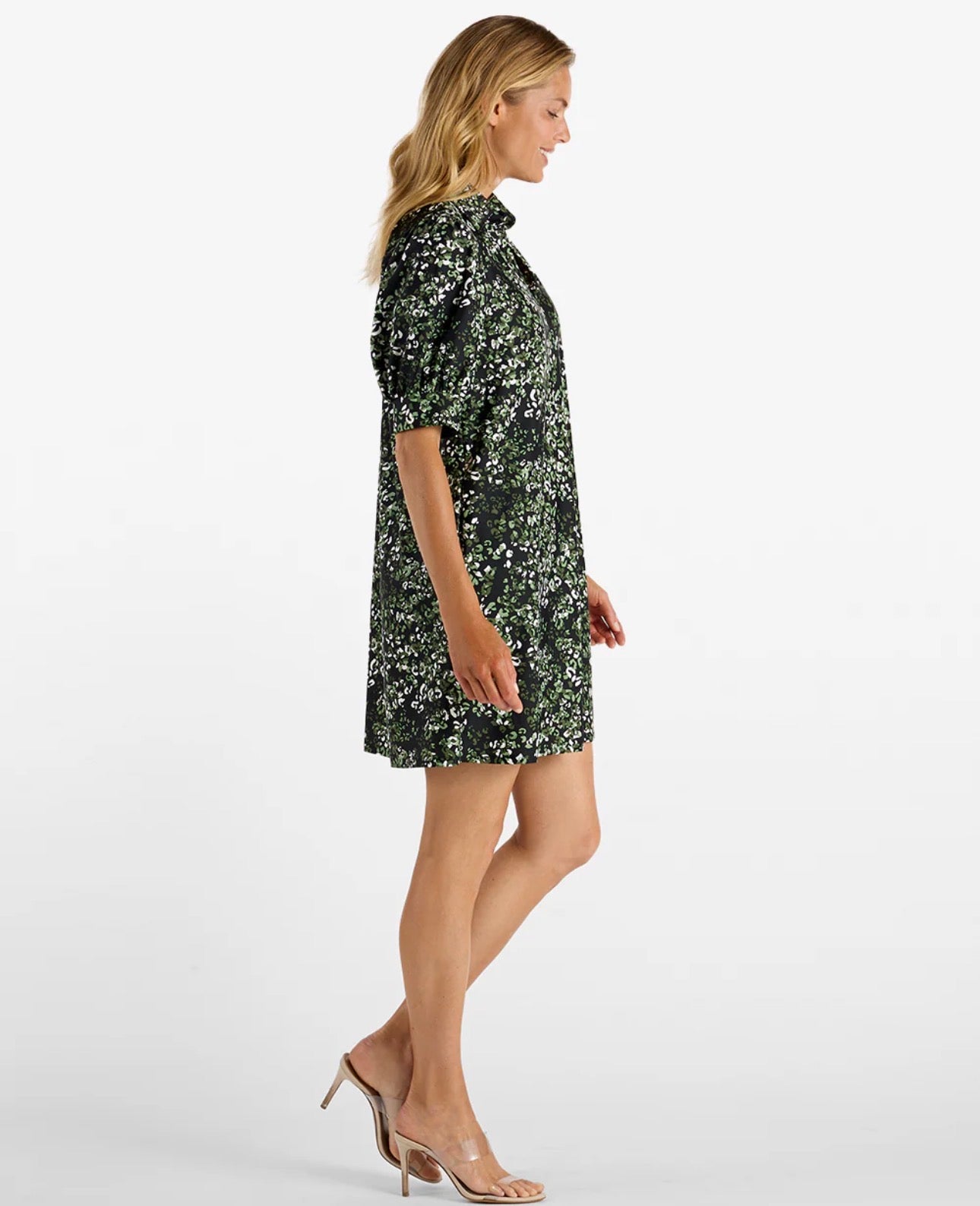 Emerson Dress In Painted Dot Black