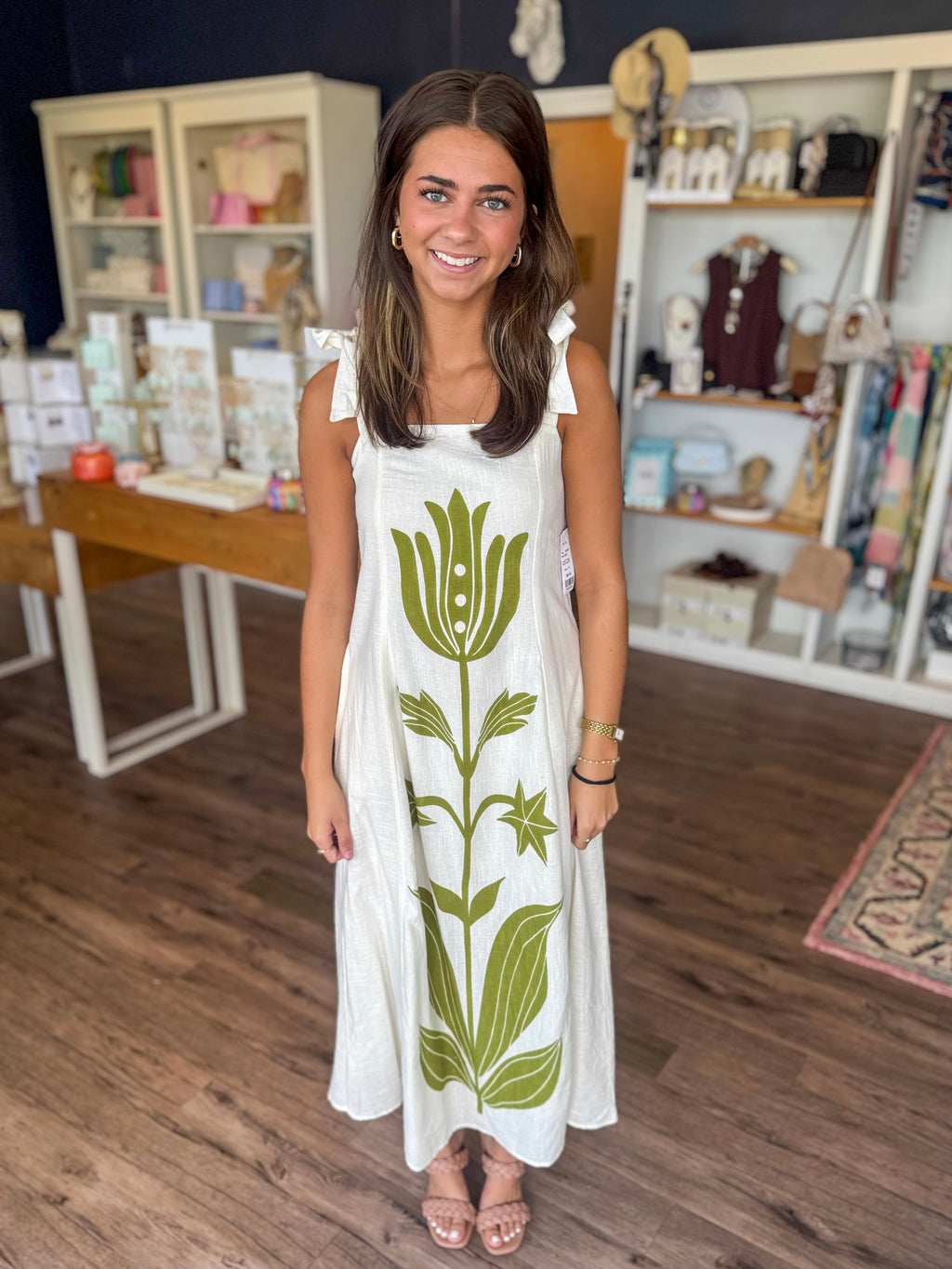 Green Garden Maxi Dress