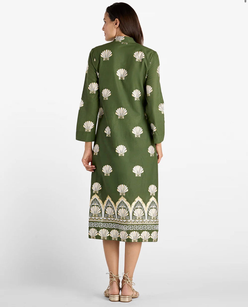 Lyra Gilded Shell Loden Olive