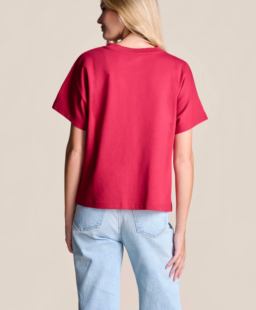 The MVP Rhinestone Tee in Cocky