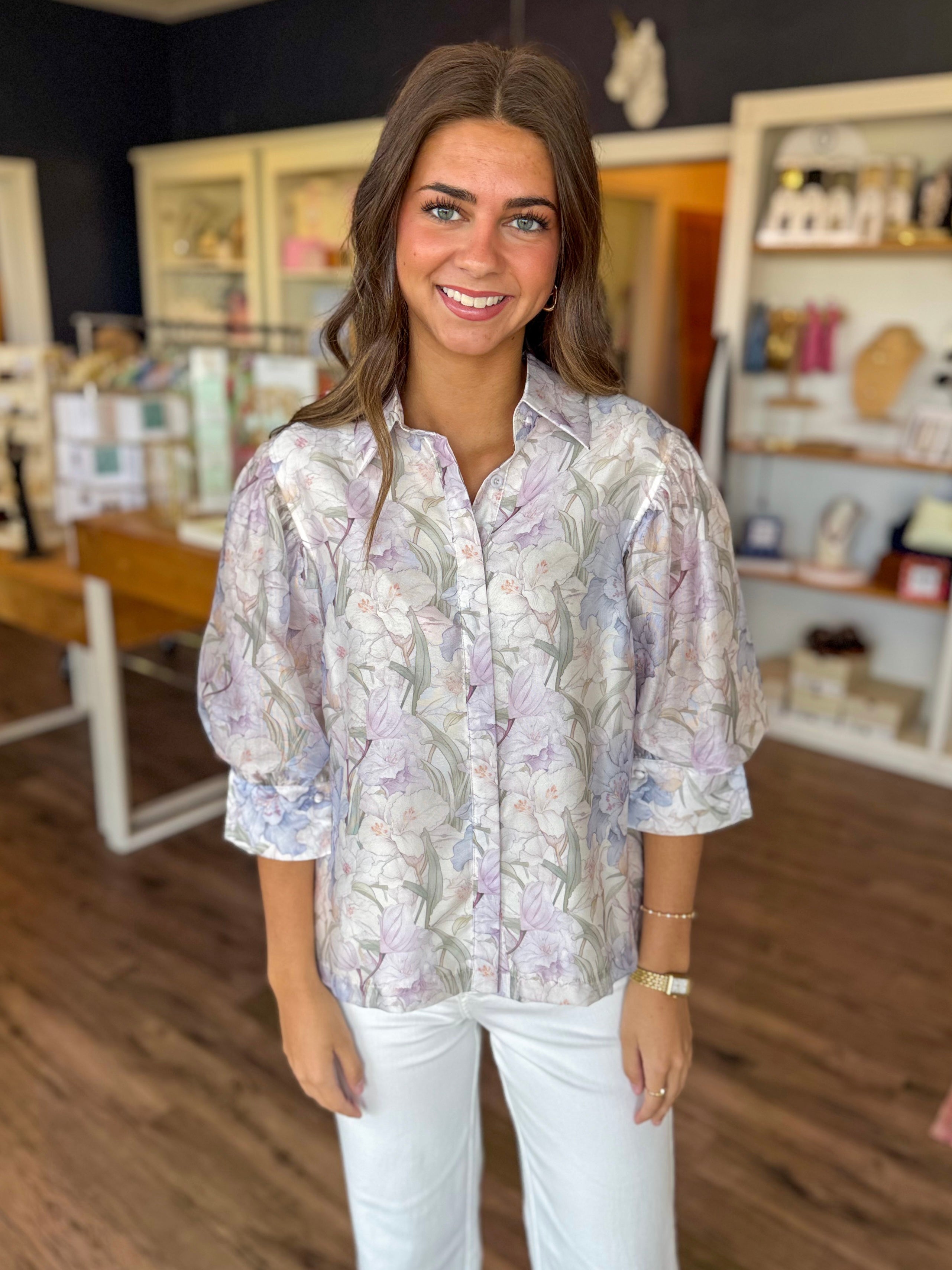 Whispering Lilies Blouse