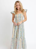 French Cottage Floral Smocked Dress