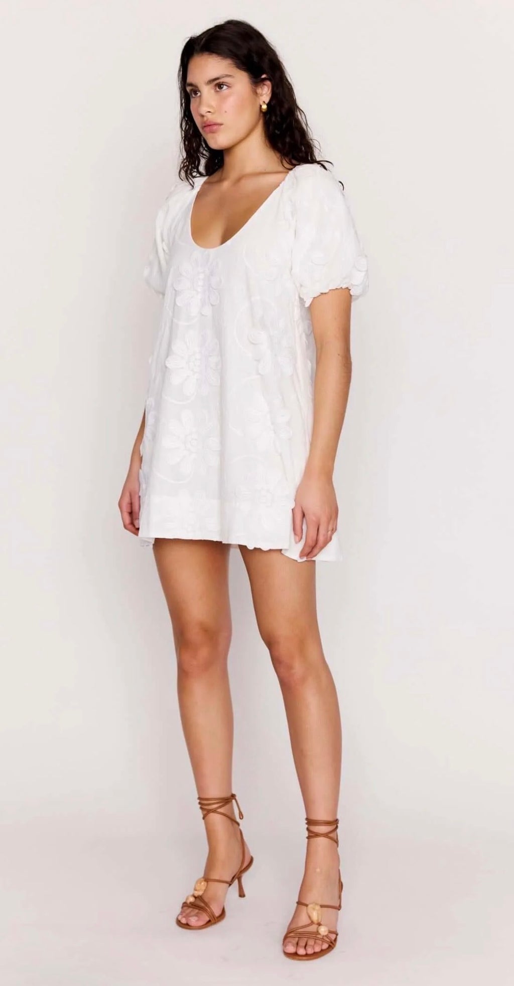 Alessi White Floral Dress
