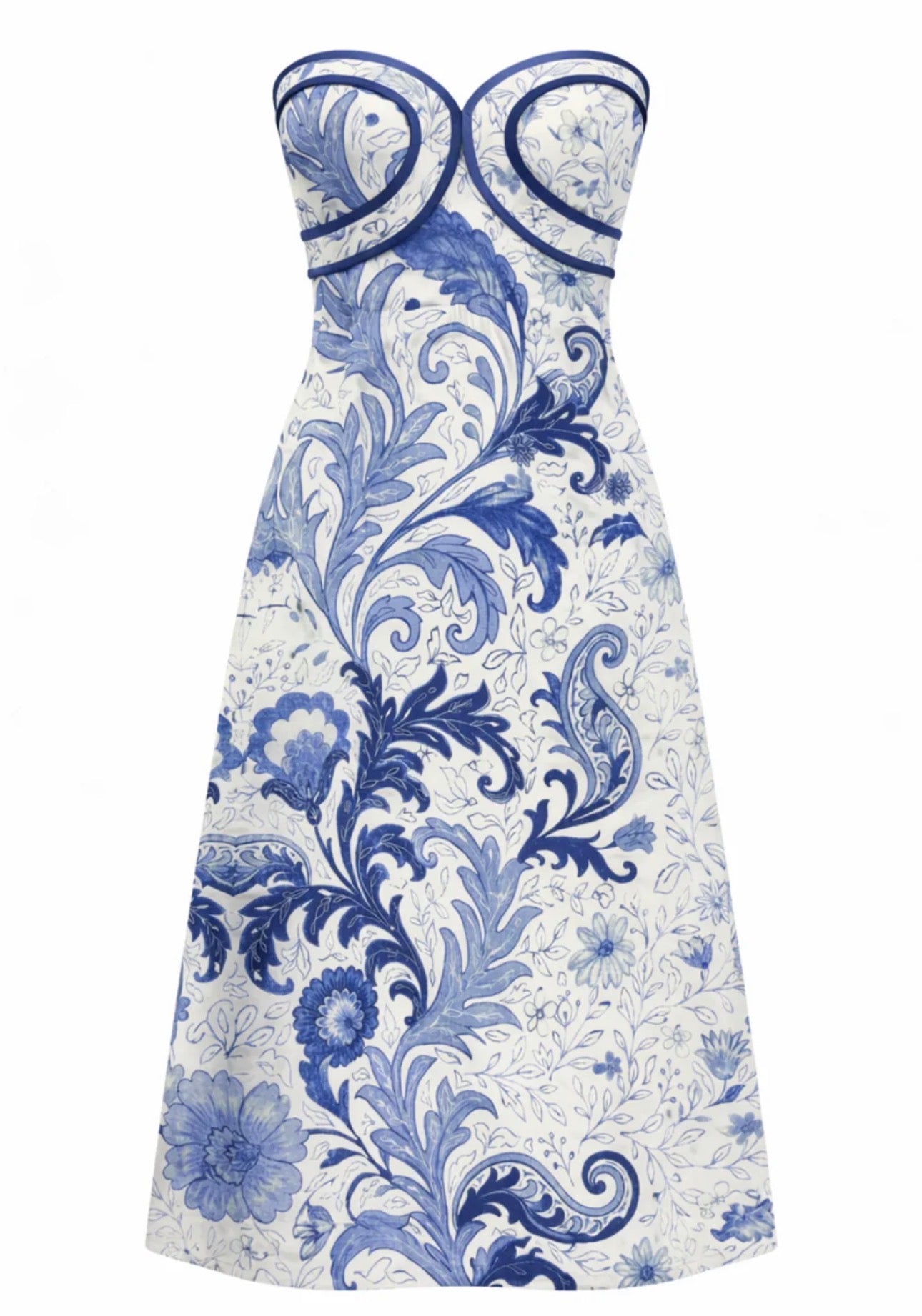Hayden Blue Waves Midi Dress
