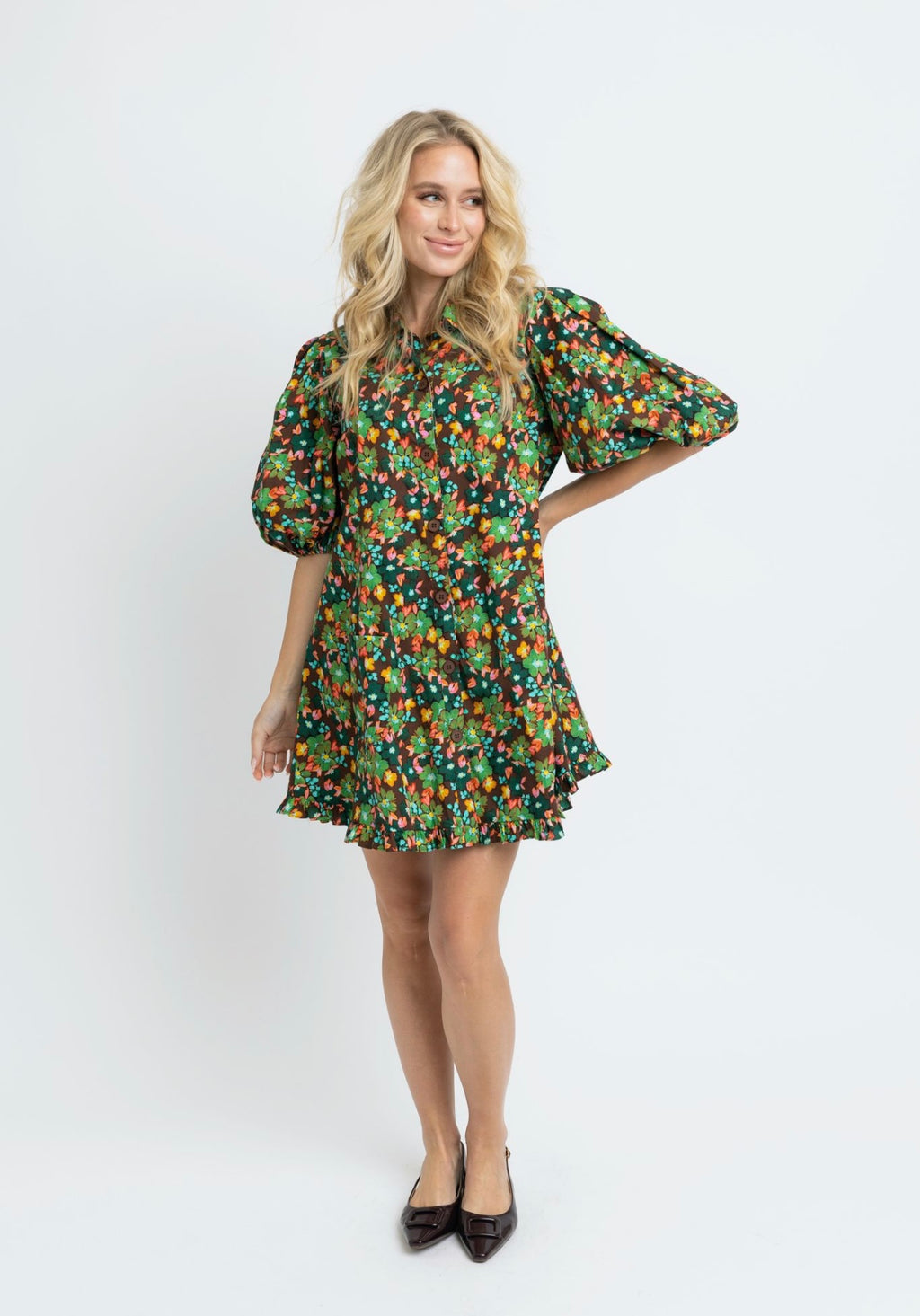 Floral Ruffle Dress