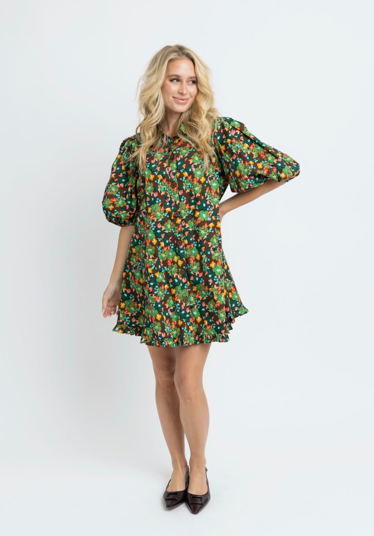 Floral Ruffle Dress