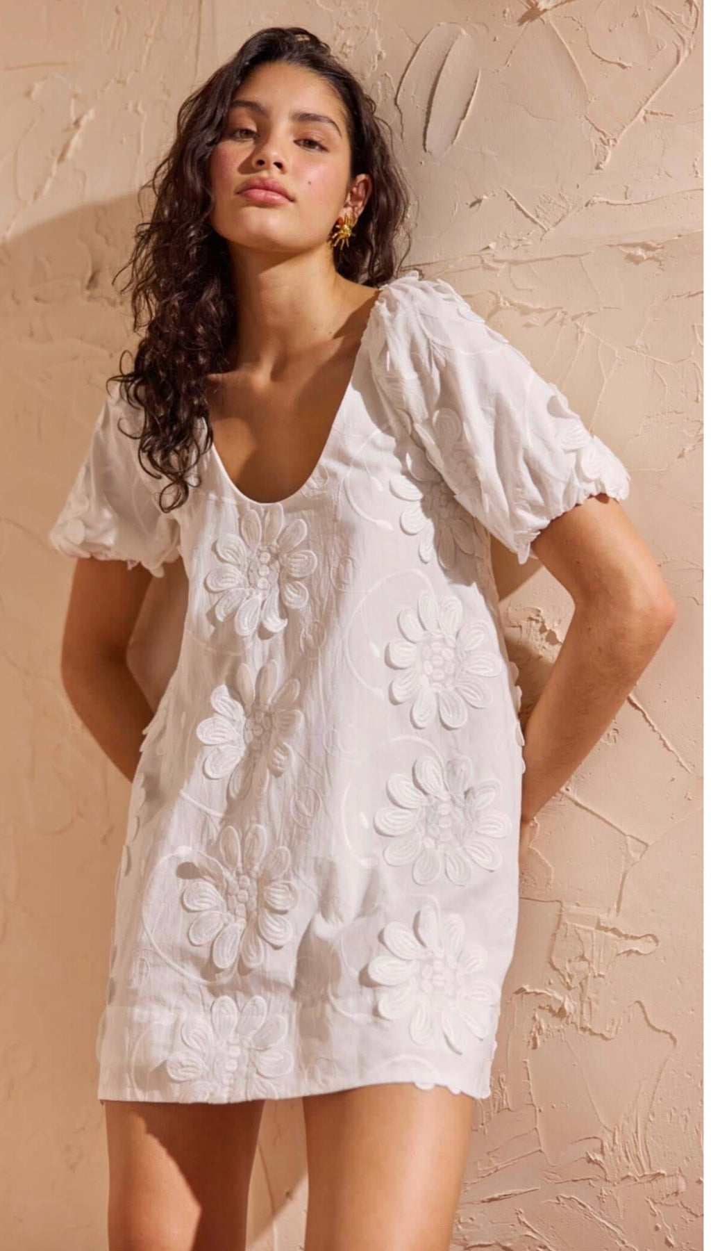 Alessi White Floral Dress