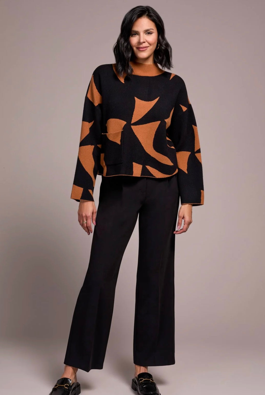 Black And Brown Sweater