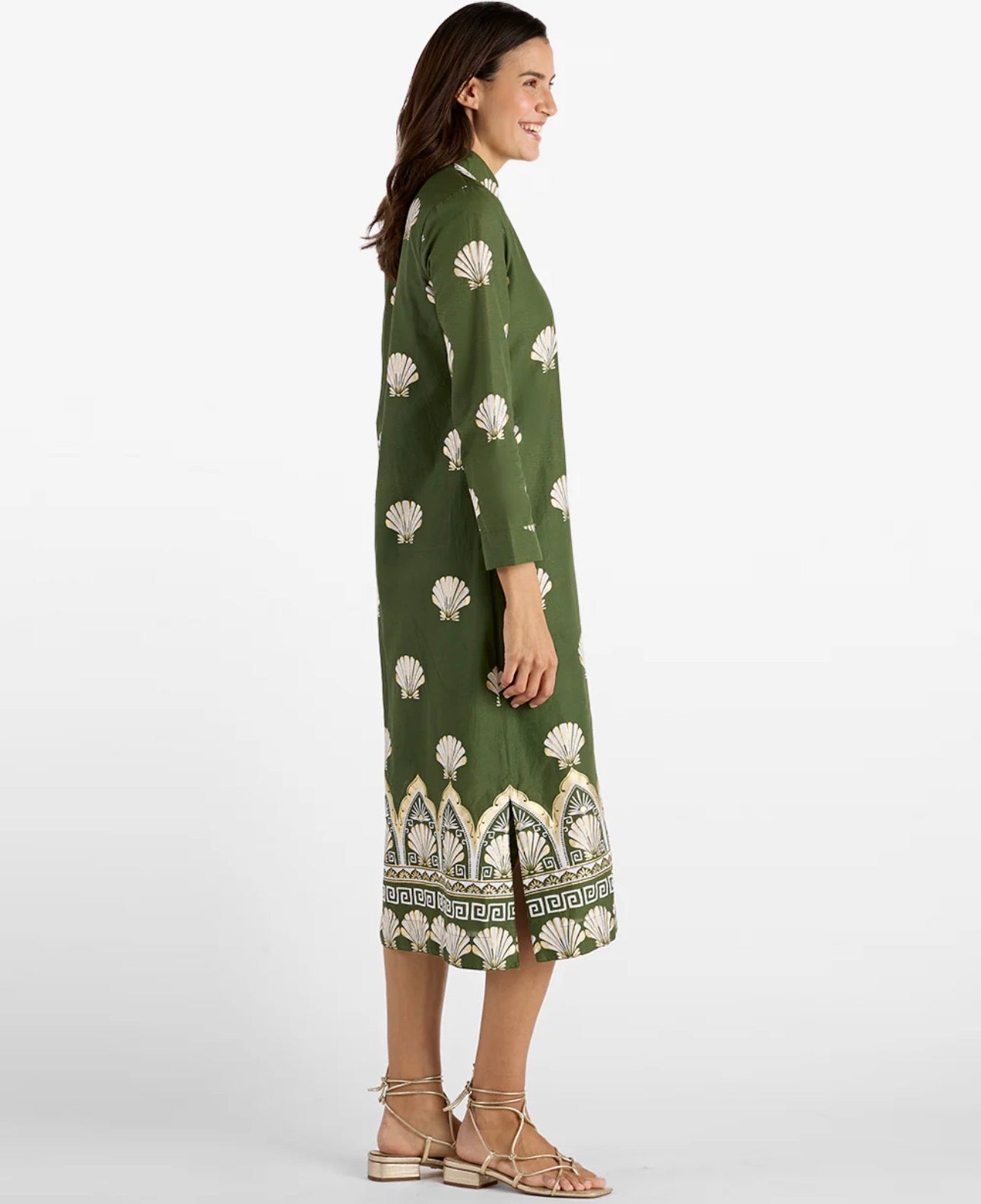 Lyra Gilded Shell Loden Olive