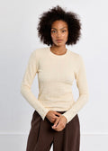 Cream Crinkled Top