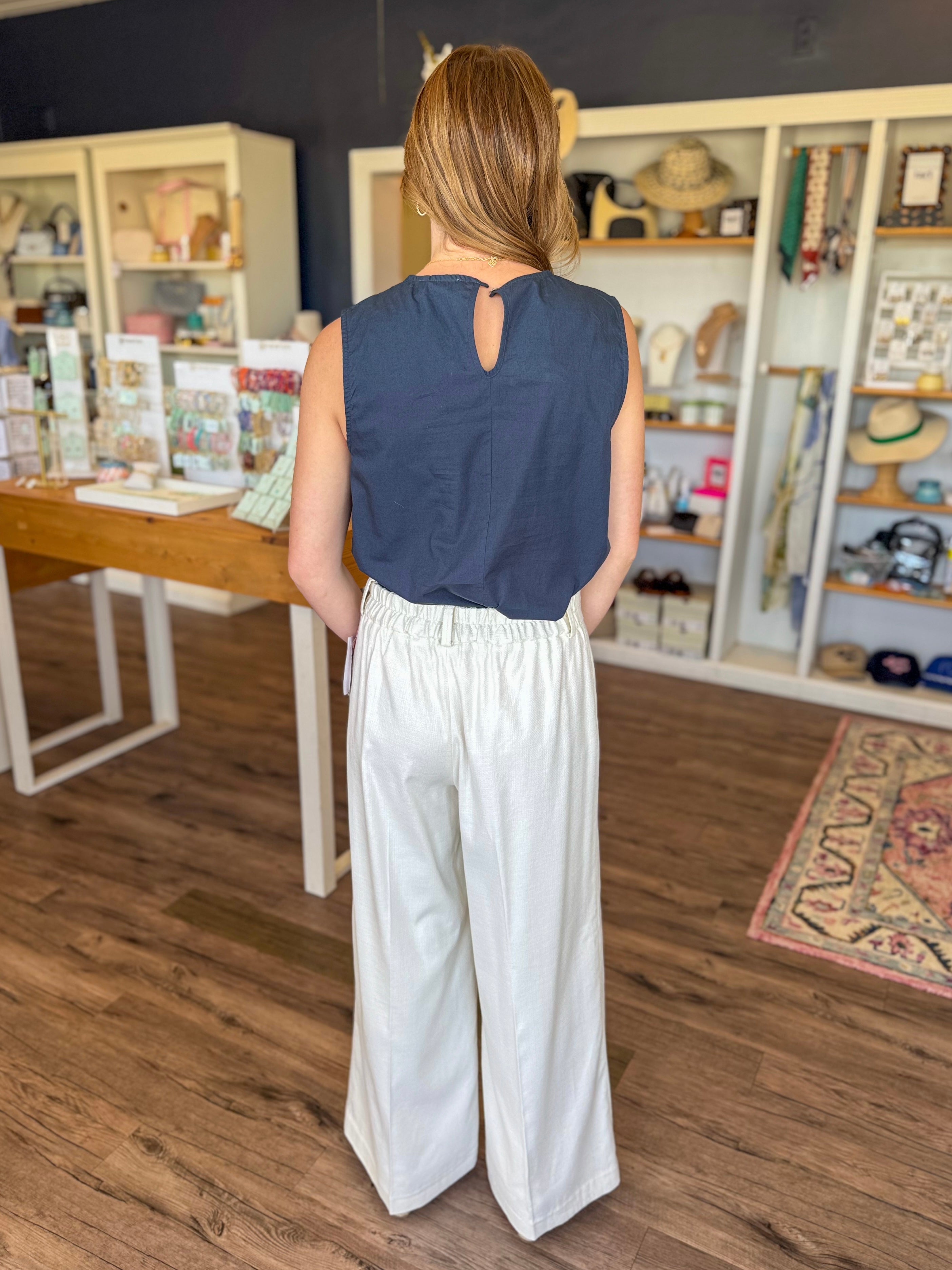 Super Wide Leg Pant in Linen