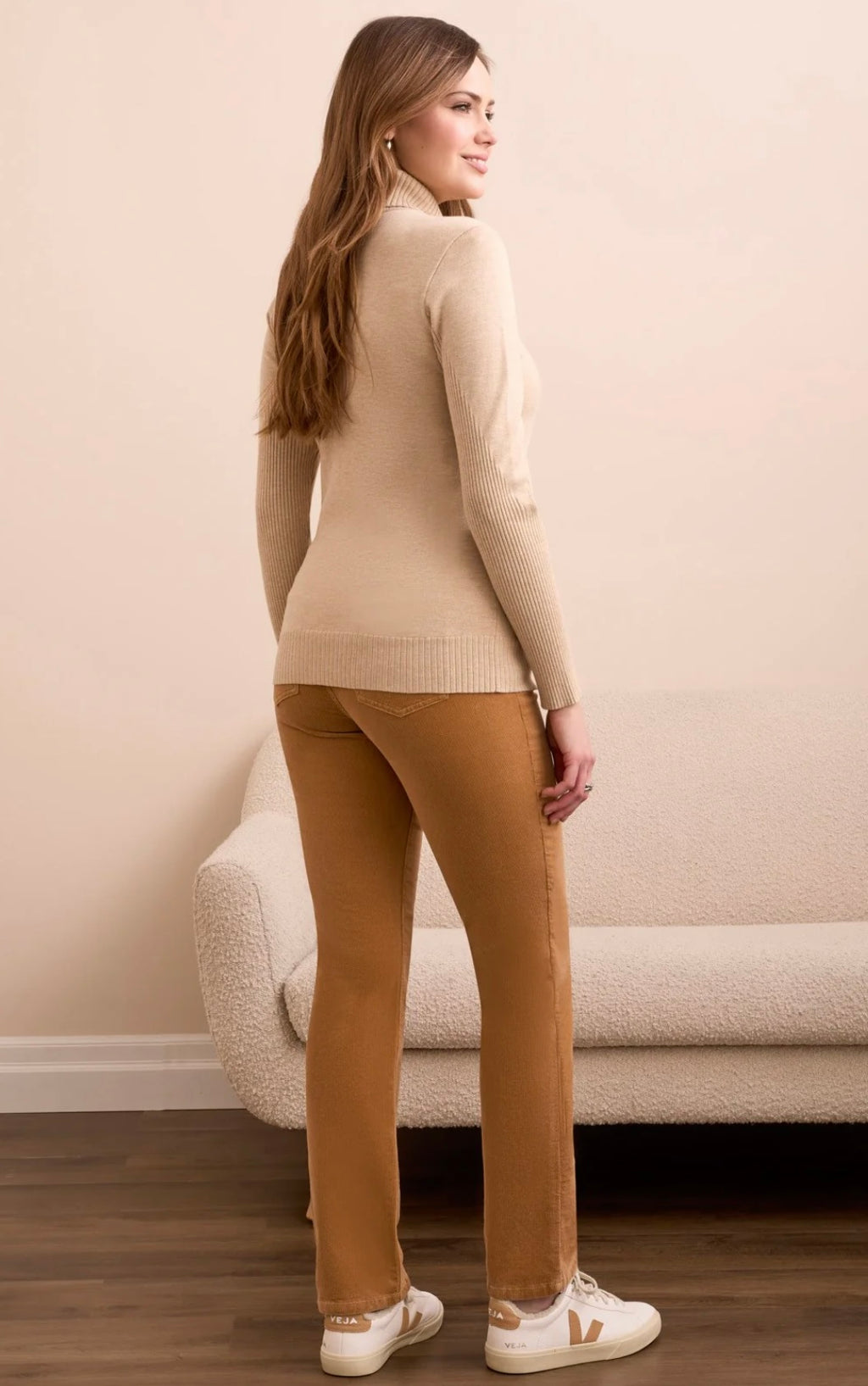 Heather Latte Turtleneck