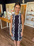 Scallop Noir Mini Dress