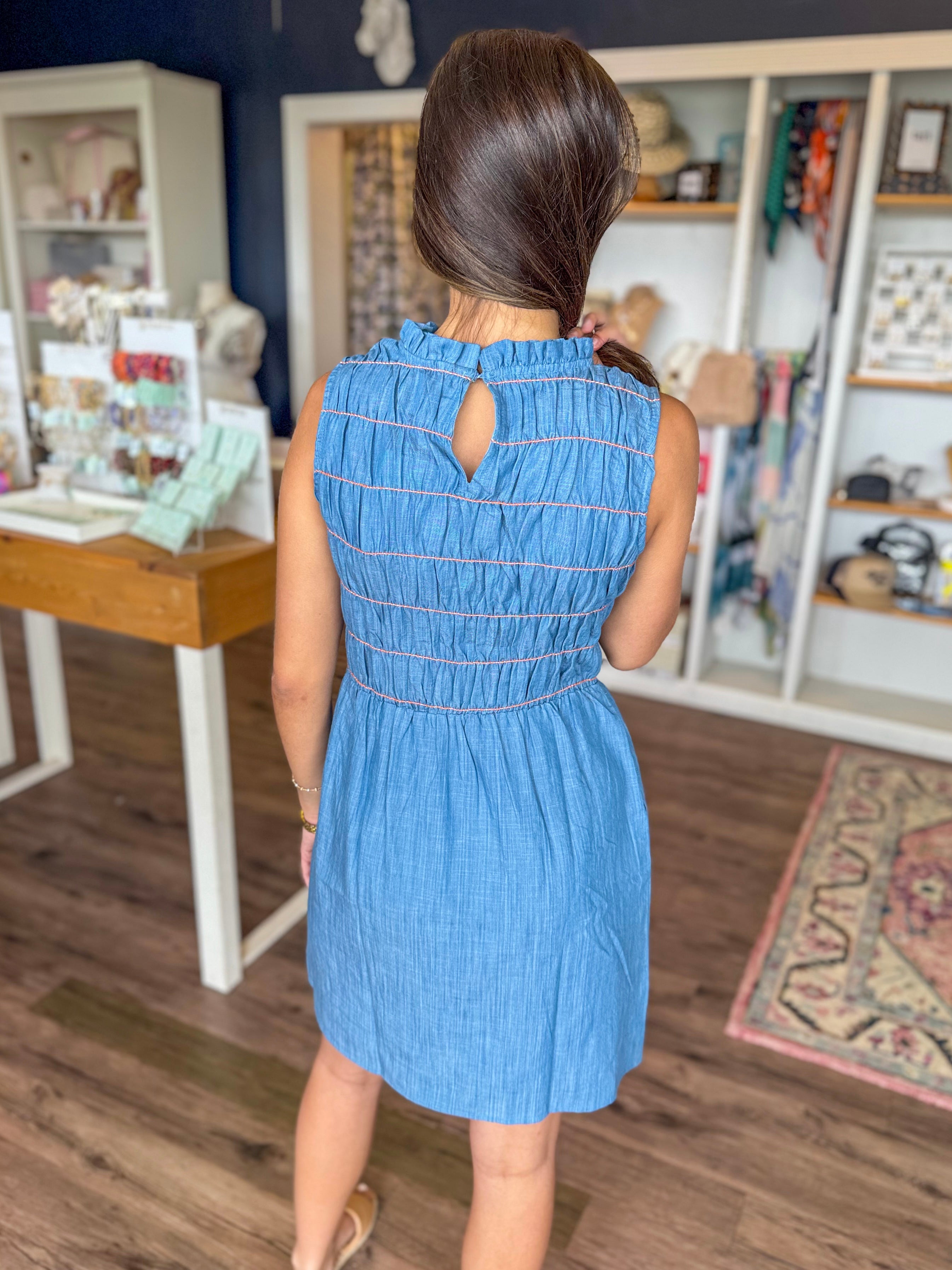 white christmas dresses Steve Madden Julieta Denim Midi Dress Forever Blue / 4 white christmas dresses Steve Madden Julieta Denim Midi Dress Forever Blue / 4