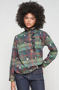 Escoces Plaid Dog Blouse