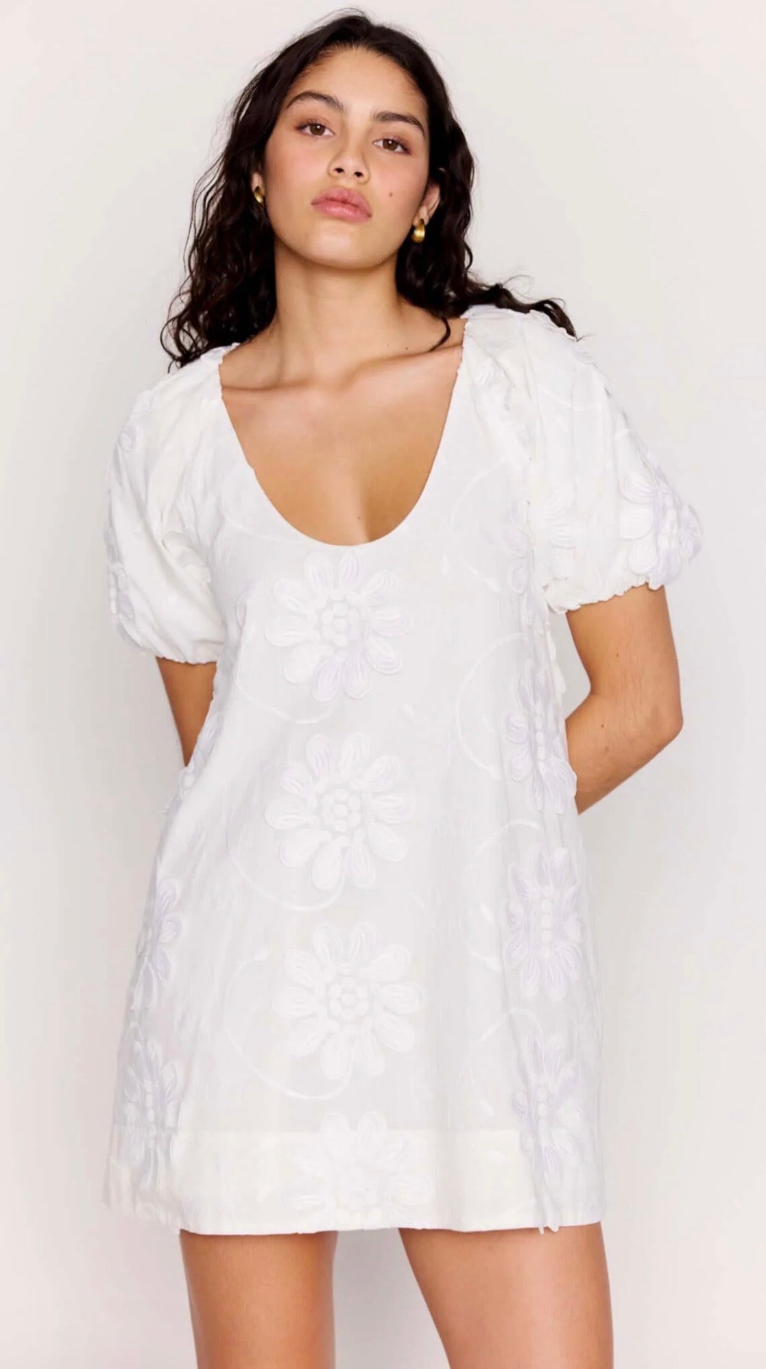 Alessi White Floral Dress