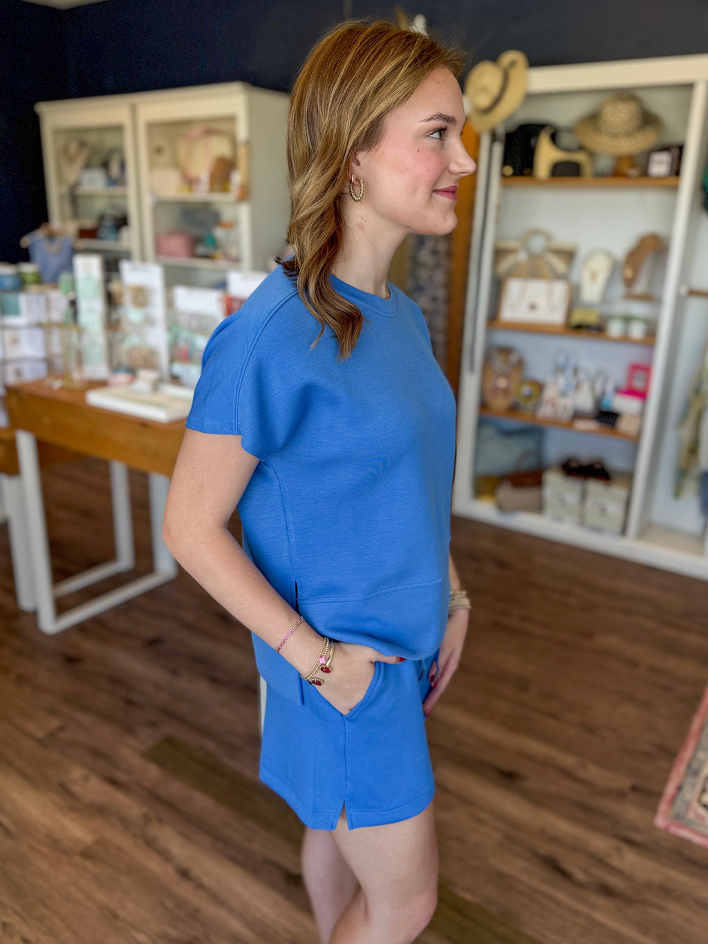 Sky Blue Air Essentials Crewneck Tee