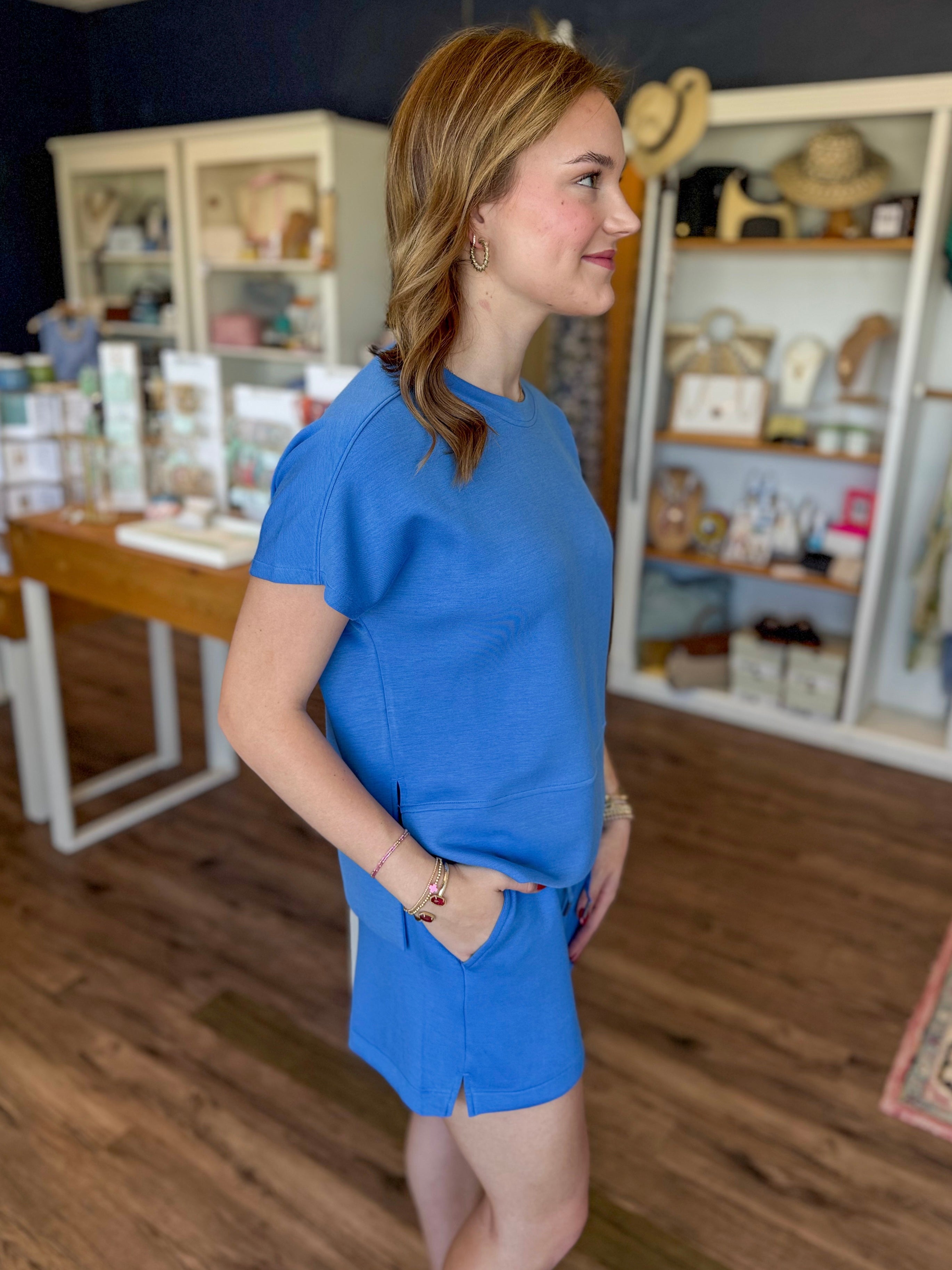 Sky Blue Air Essentials Crewneck Tee