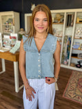 Ally Denim Top