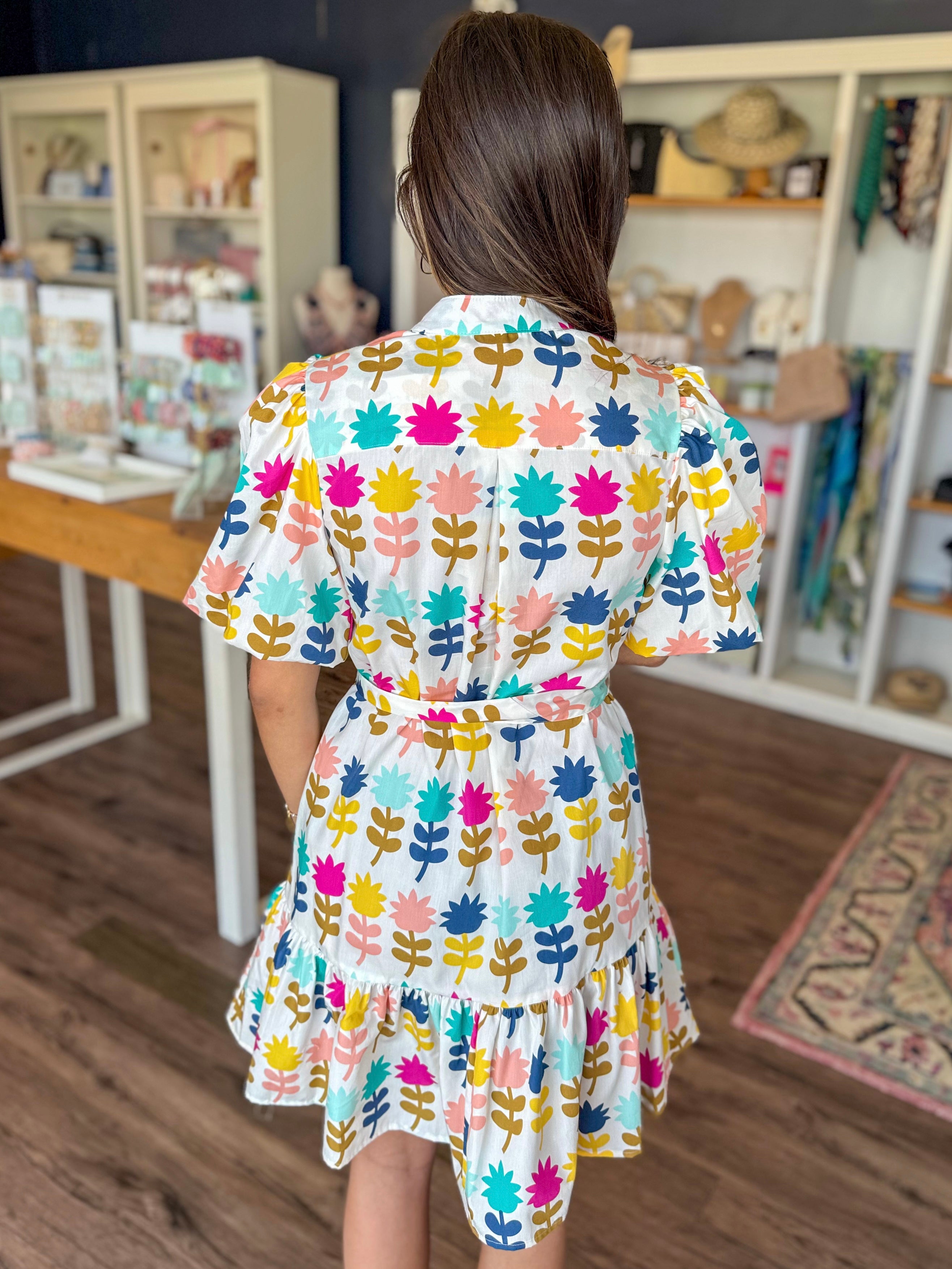 Tulips In A Row Dress