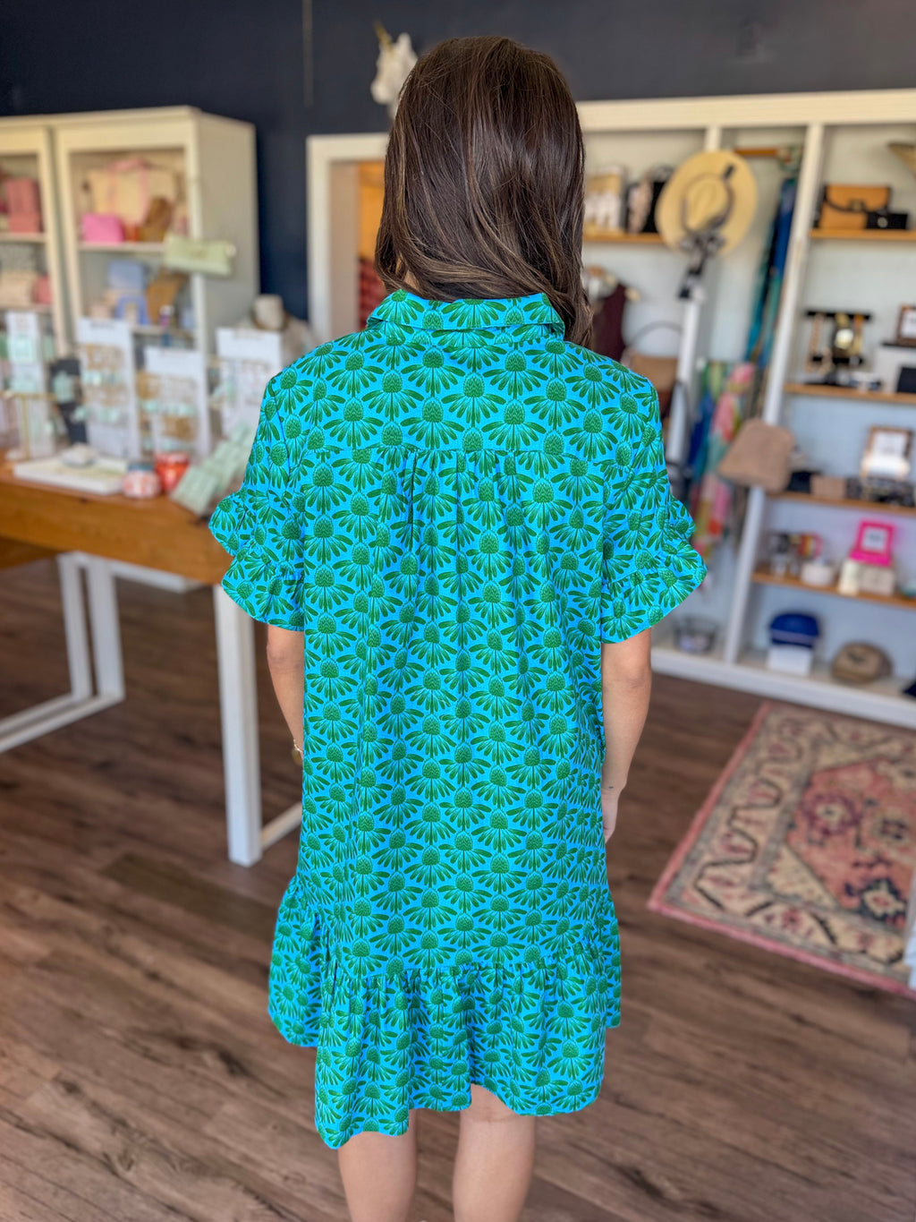 Coneflower Ruffle Dress