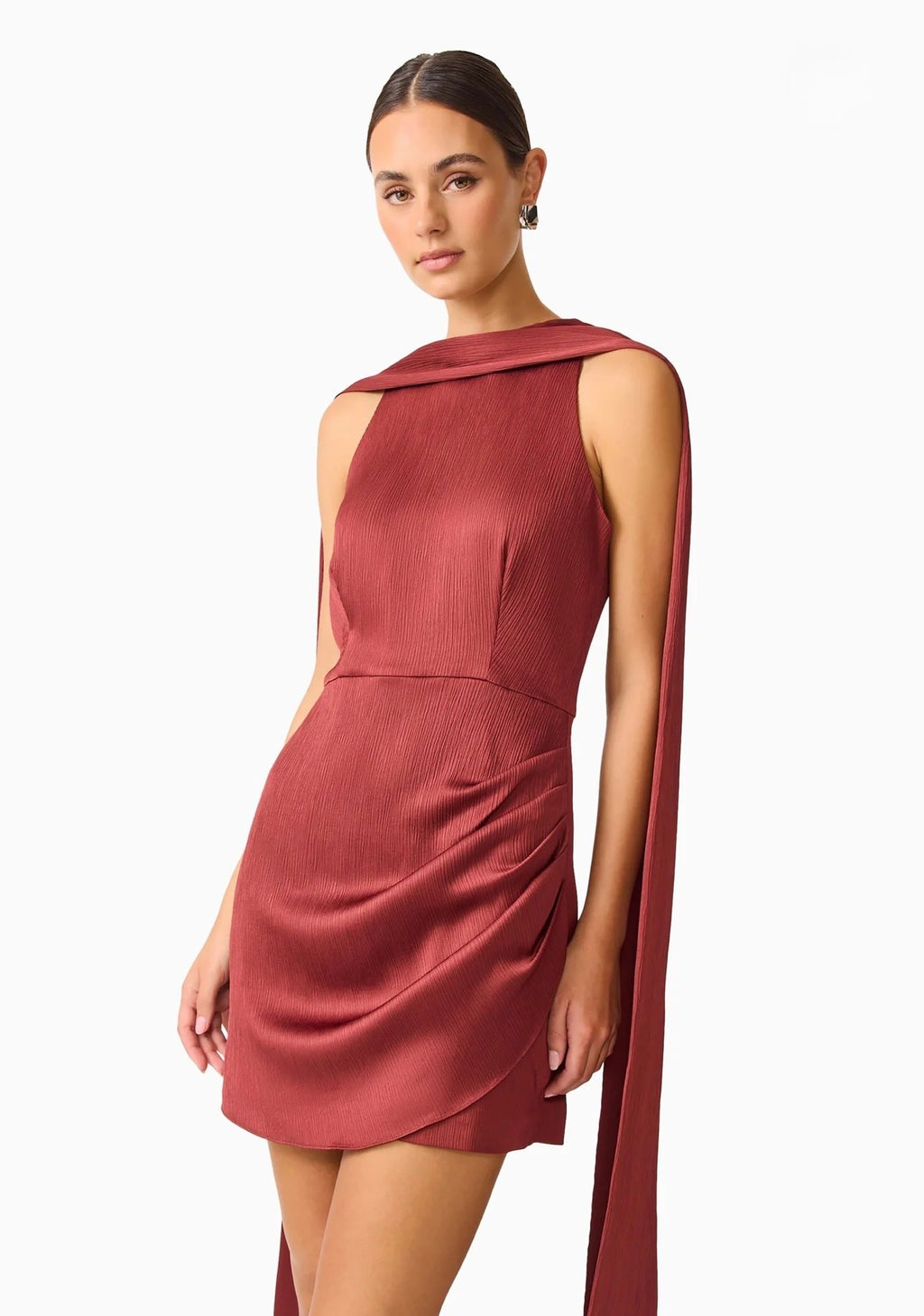 Calista Neckscarf Mini Dress