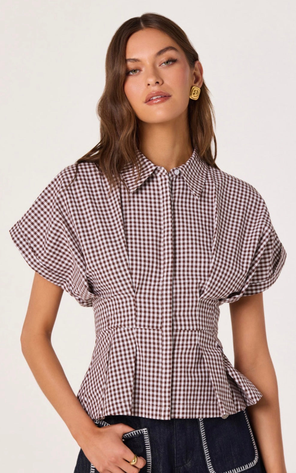 Beck Gingham Top