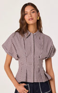 Beck Gingham Top