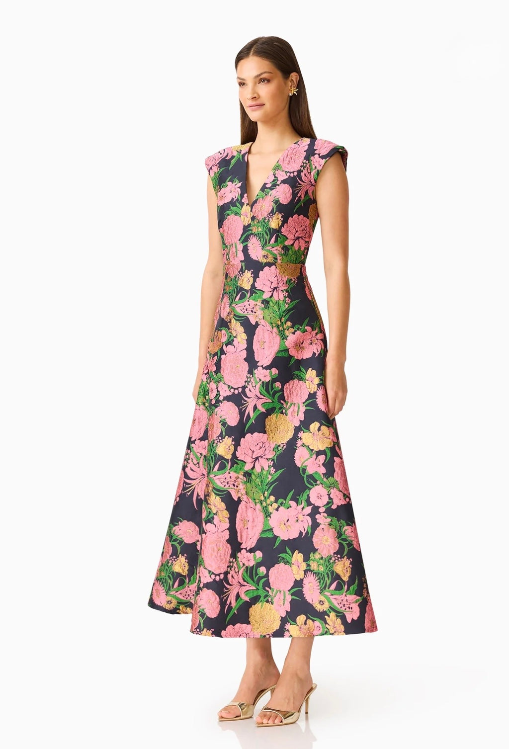 Eclore Floral Maxi Dress