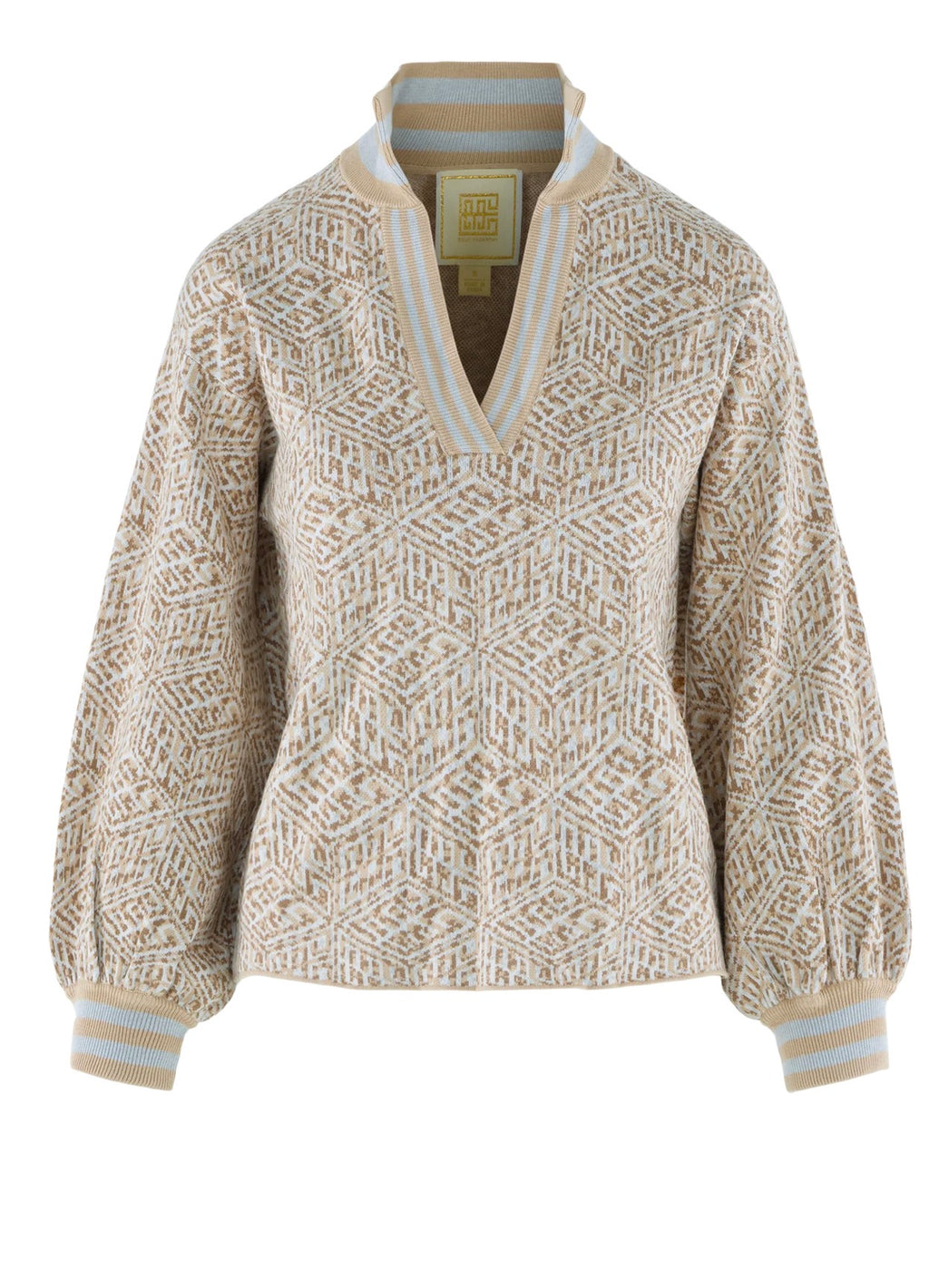 Lolli Sweater in Mosaic Monogram