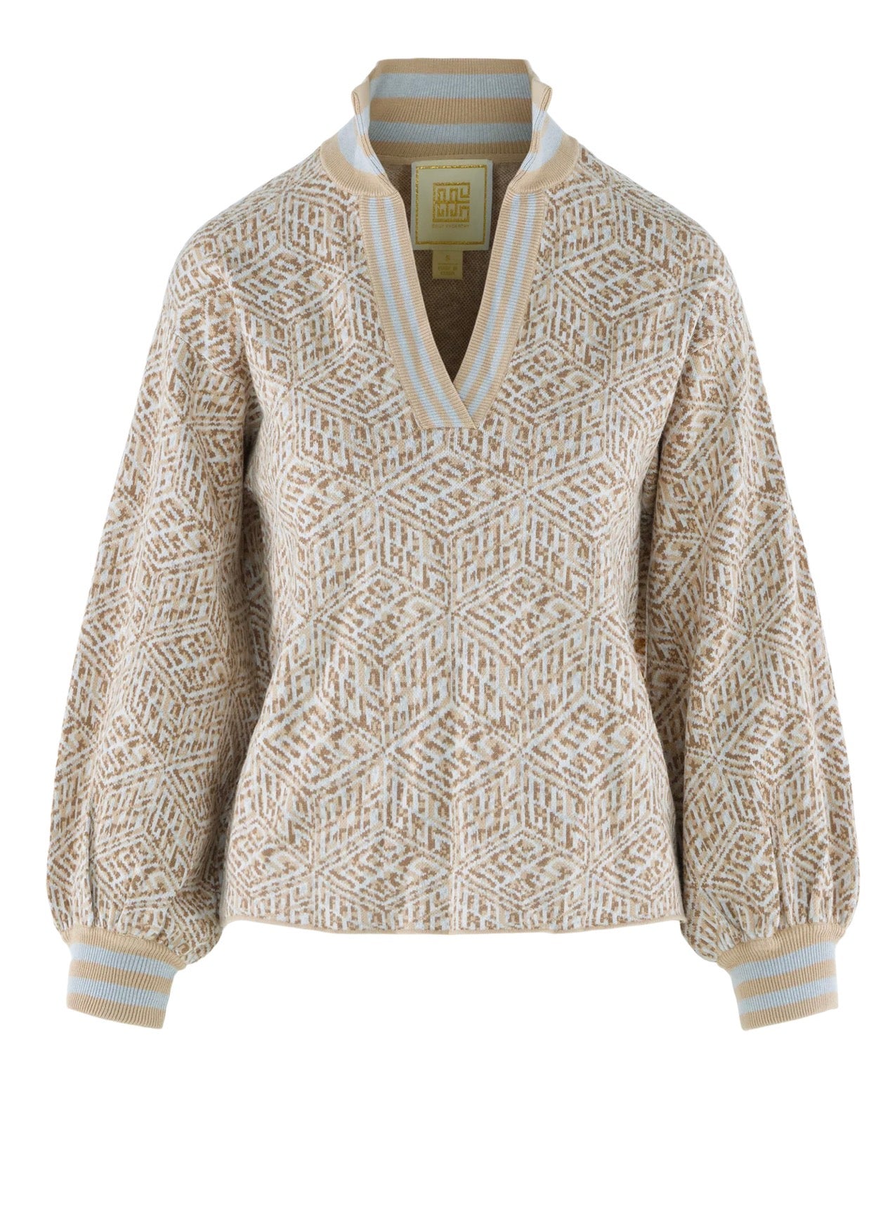 Lolli Sweater in Mosaic Monogram