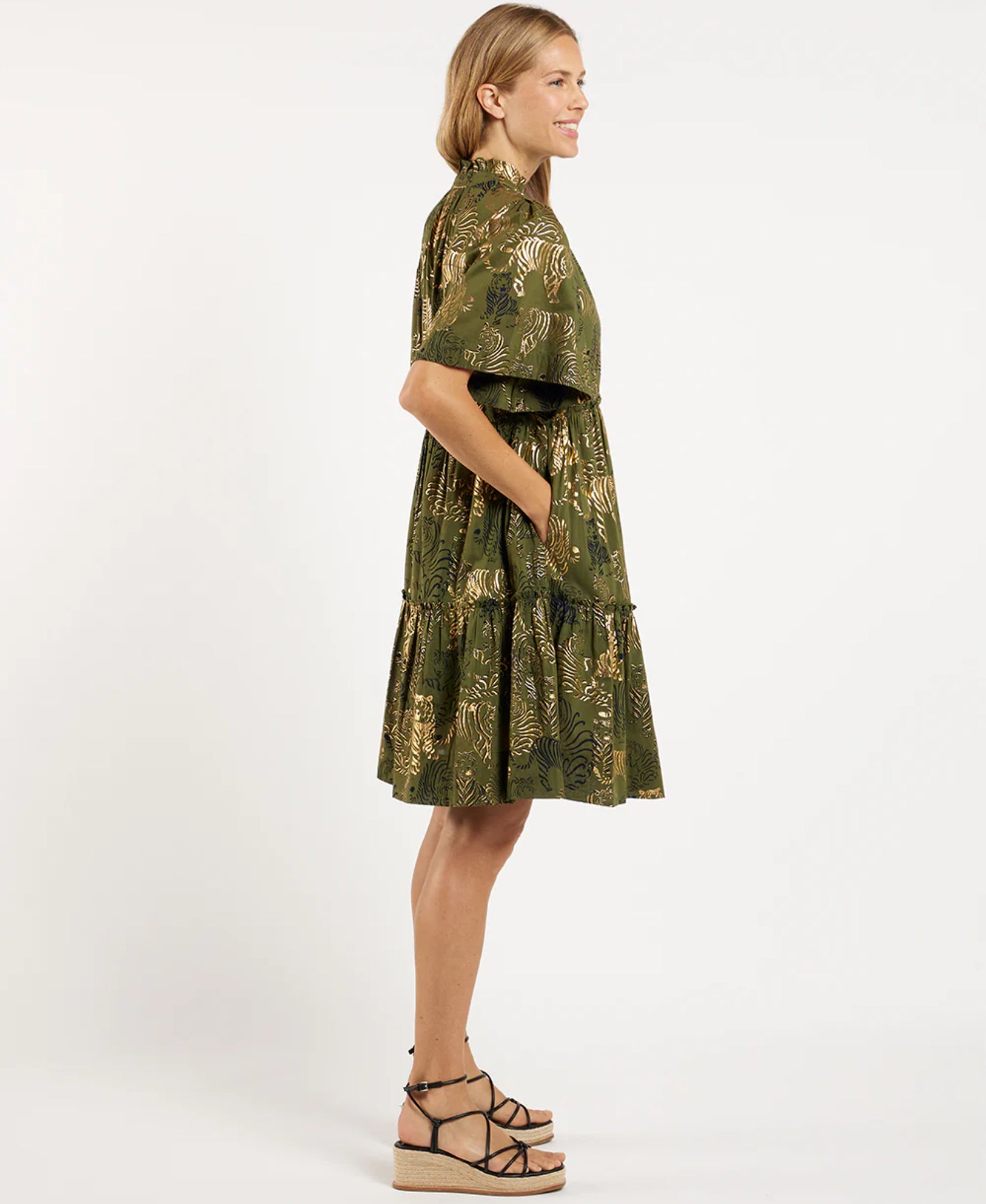 Shirley Dress in Tiger Safari